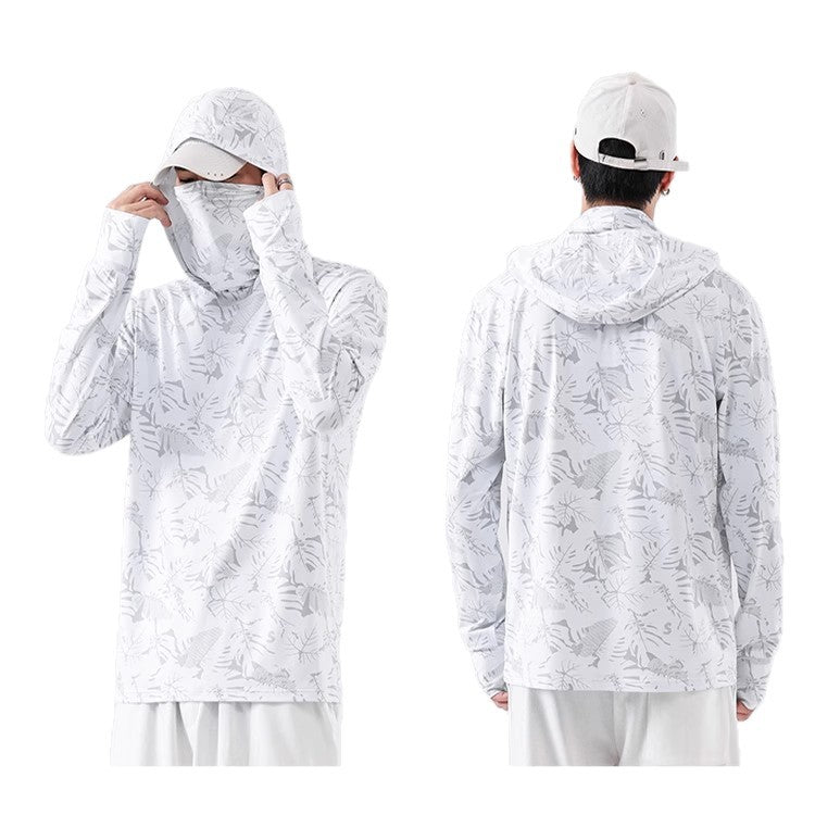 Mens Ice Silk Sun-Protective Jacket UV Protection Lightweight And Breathable